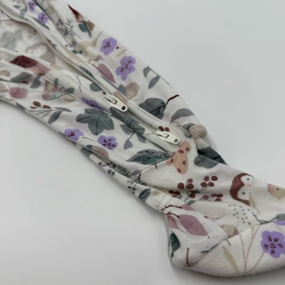 Angel Dear Baby 2 Way Zipper Ruffle Back Footie Woodland Animals 6-9 mo 1 Piece - Picture 5 of 10